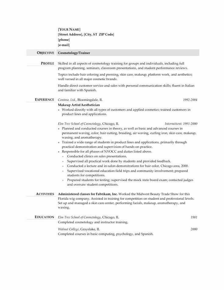 Entry Level Esthetician Resume Best Of Pin by topresumes On Latest Resume