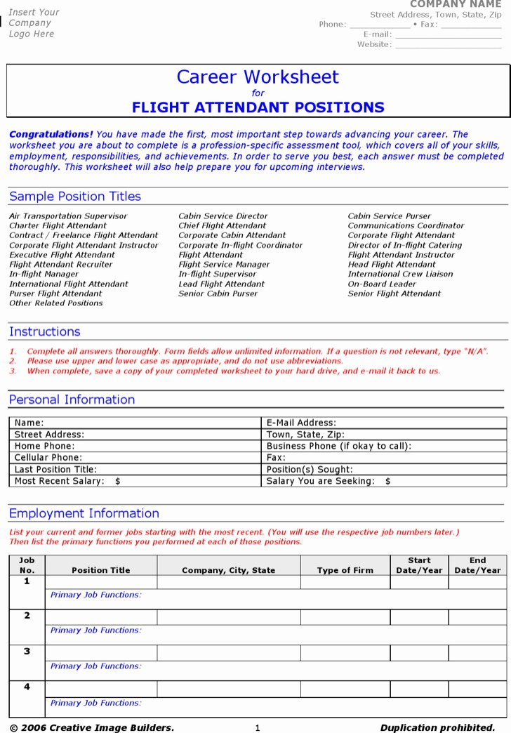 Entry Level Flight attendant Resume Unique 5 Flight attendant Resume Templates Free Download
