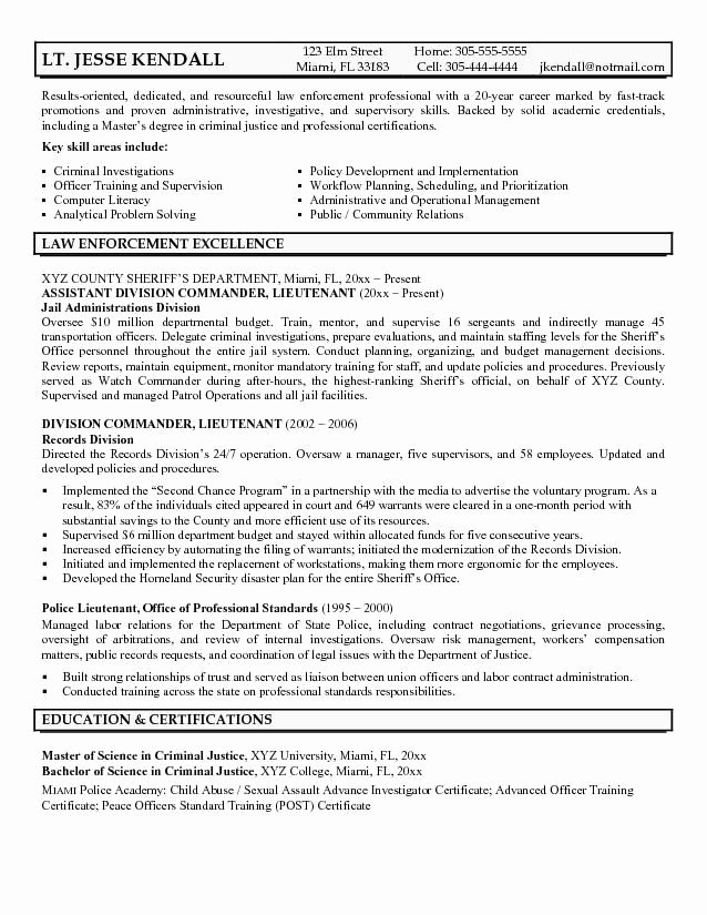 Entry Level Police Officer Resume Awesome 25 Unique Police Officer Resume Ideas On Pinterest
