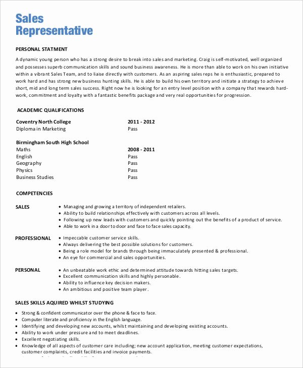 Entry Level Sales Resume Best Of Sales Resume 29 Free Word Pdf Documents Download