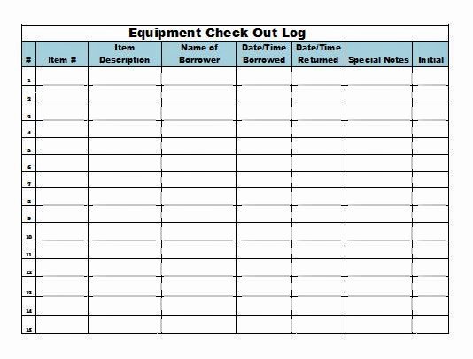 Equipment Sign Out Sheet Template Elegant the Admin Bitch Download Equipment Check Out Log Template Excel format