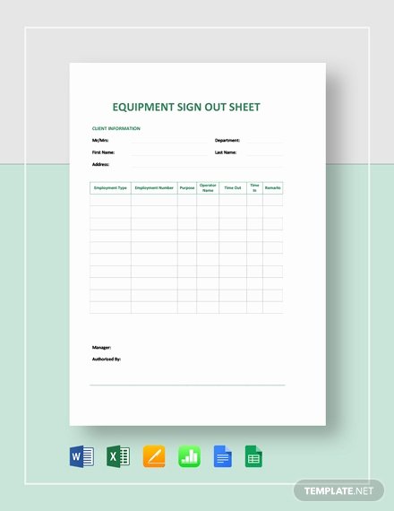 Equipment Sign Out Sheet Template Inspirational Free New Employee Record Sheet Template Download 537 Sheets In Word Pdf Apple Pages Excel