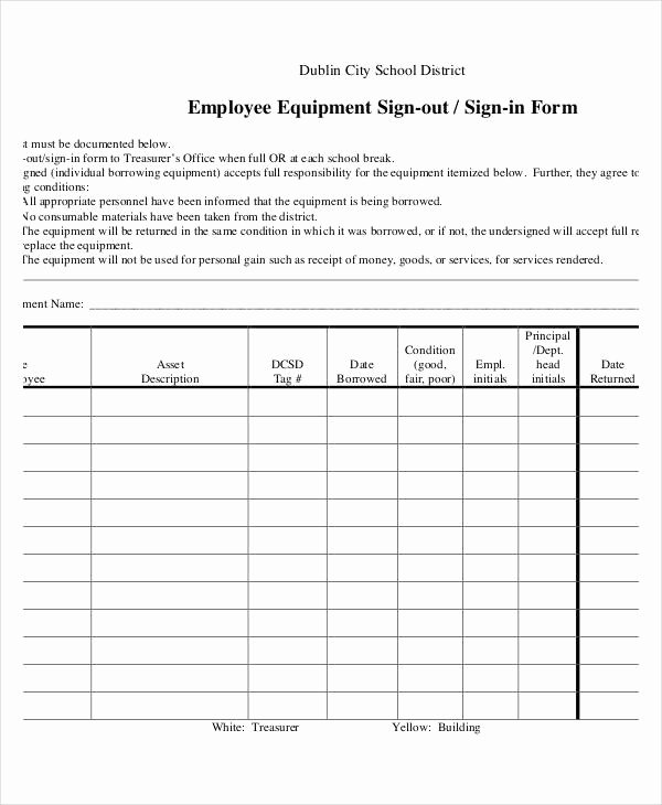 Equipment Sign Out Sheet Template Luxury Employee Sign In Sheets 10 Free Word Pdf Excel Documents Download