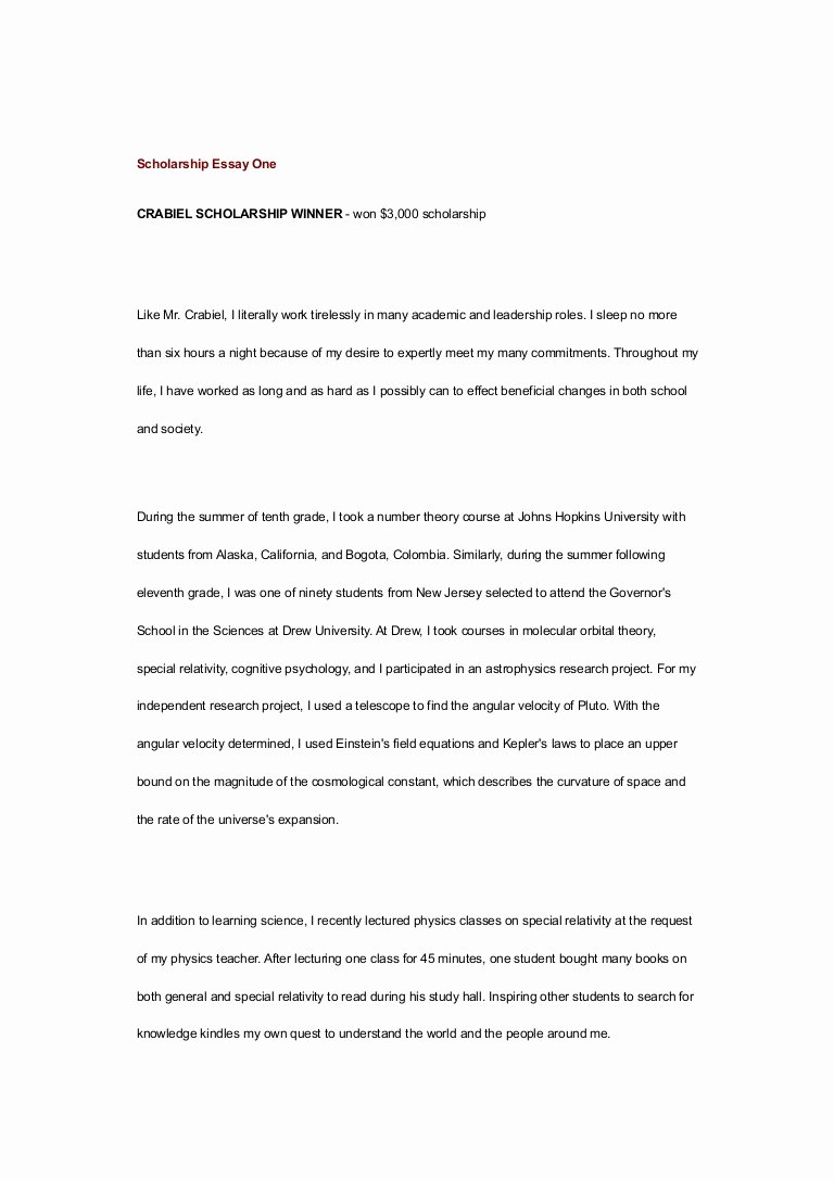 Essay On Leadership for Students Awesome Scholarship Essay E