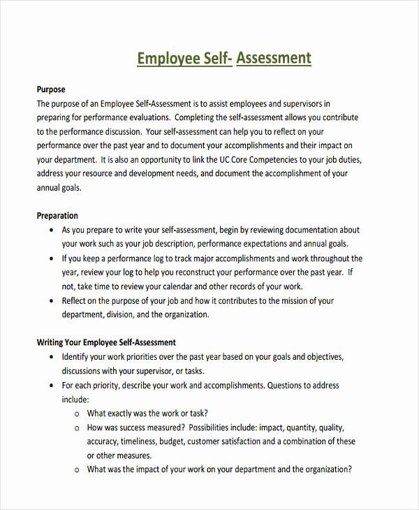 Evaluation Letter Sample for Employee Elegant Self Evaluation Sample