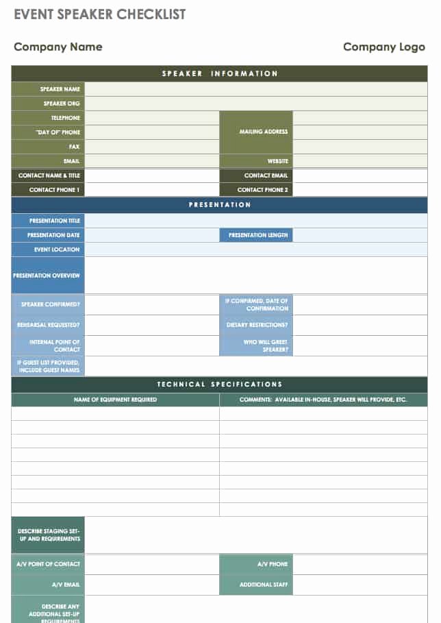 Event Planning Checklist Template Unique 21 Free event Planning Templates