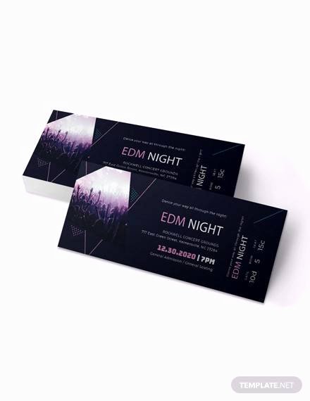 Event Ticket Template Photoshop Inspirational Free 38 Sample Amazing event Ticket Templates In Illustrator Indesign Ms Word