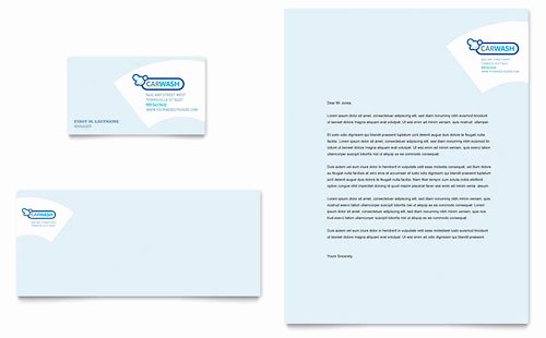 Examples Of Cleaning Business Cards Best Of Car Cleaning Business Card &amp; Letterhead Template Design