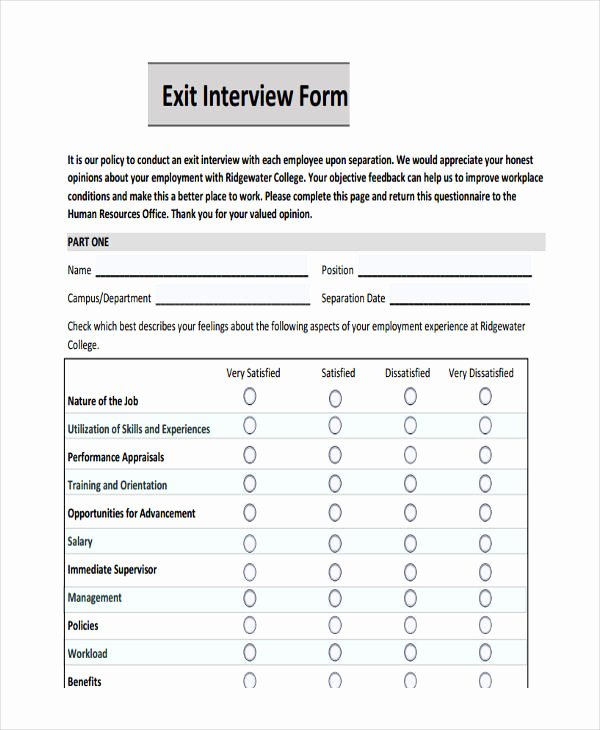 Exit Interview form Pdf Best Of Free Case Study Examples Include to Help T Basket