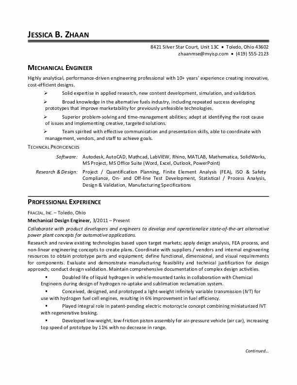 Experienced Mechanical Engineer Resume Lovely Resume Samples for Experienced Mechanical Engineers Mechanical Engineering Resume Guide with