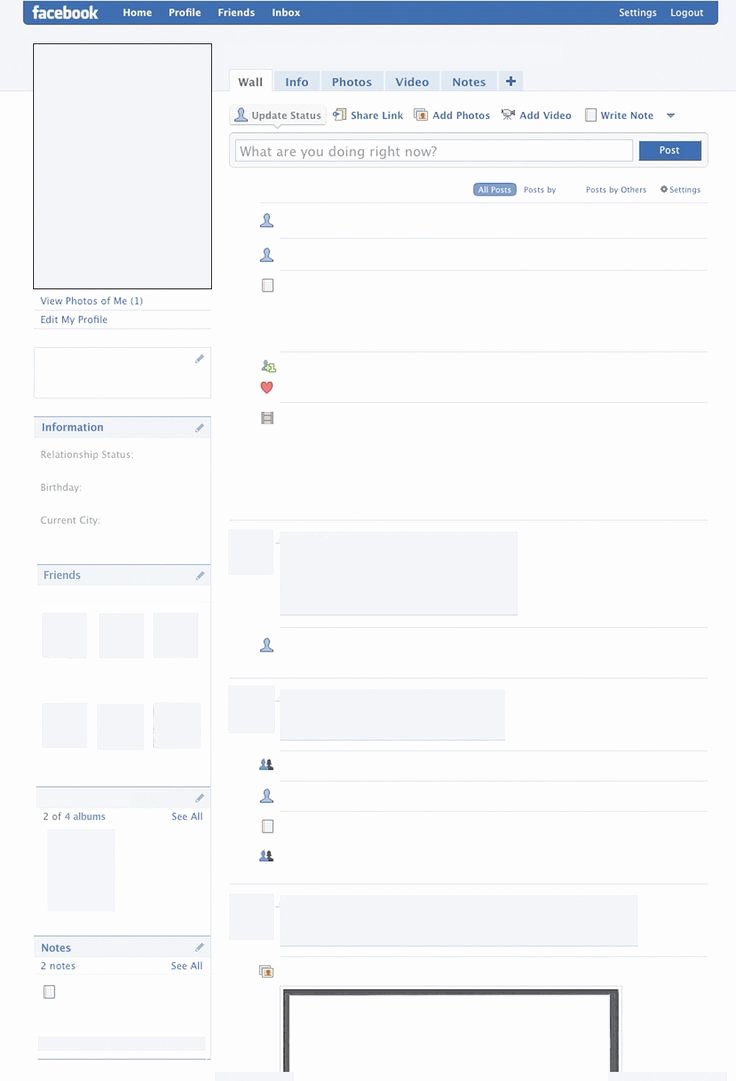 Facebook Page Template Pdf Awesome Blank Profile Google Search