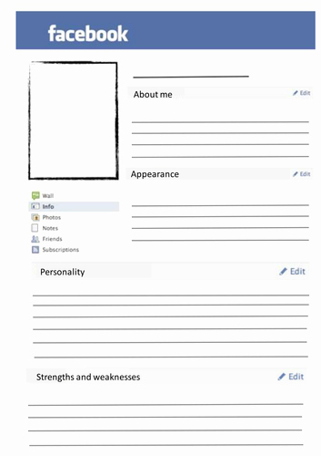 Facebook Page Template Pdf Unique Blank Page by Svwestray