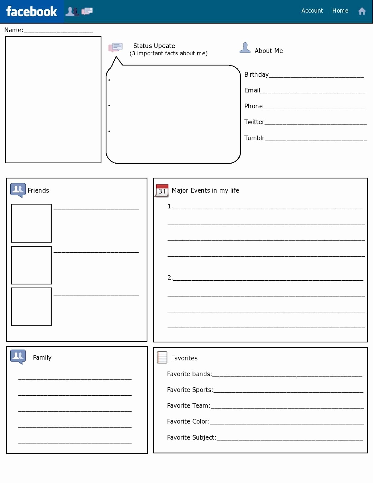 Facebook Page Template Pdf Unique Getting to Know You Instagram Template