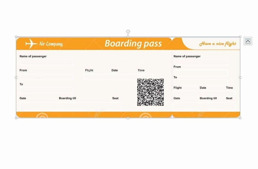 Fake Boarding Pass Template Elegant Boarding Pass Template
