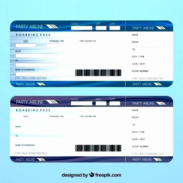 Fake Boarding Pass Template Unique Fake Boarding Pass Template
