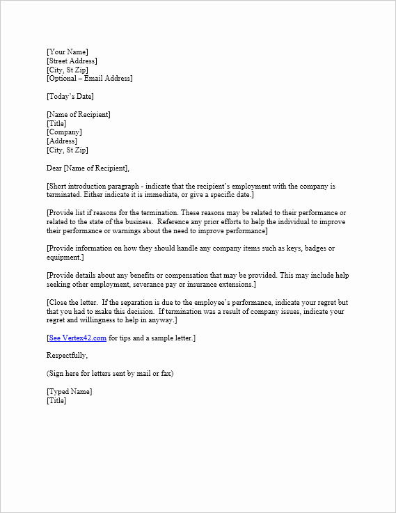Fake College Acceptance Letter Generator Inspirational Employee Termination Letter Sample