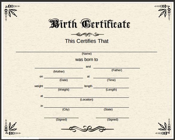 Fake Divorce Certificate Maker New Fake Birth Certificate Birth Certificate Online