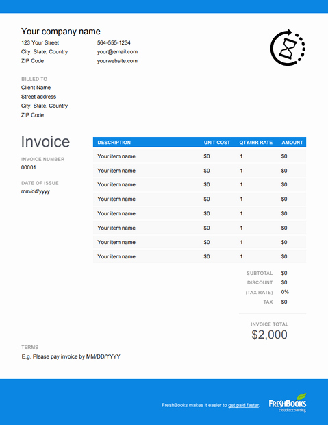 Fake Medical Bills format Best Of Hourly Invoice Template Free Download