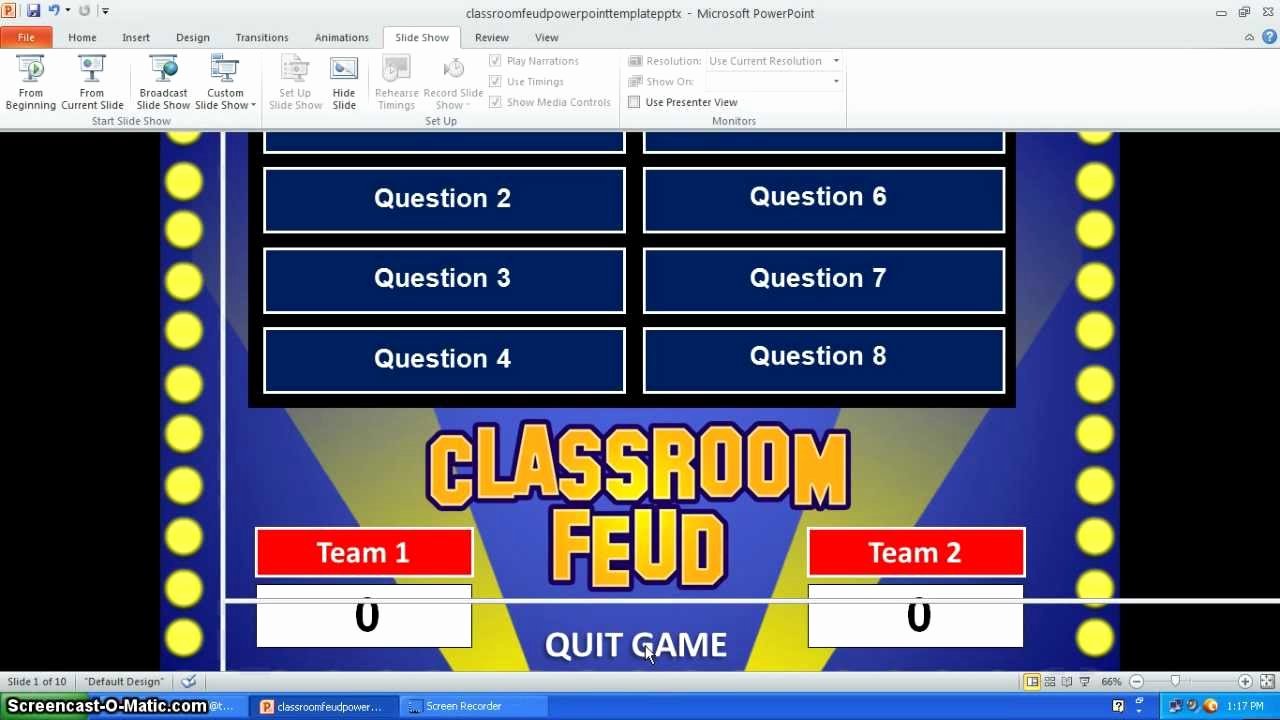 Family Feud Game Template Elegant Family Feud Powerpoint Template