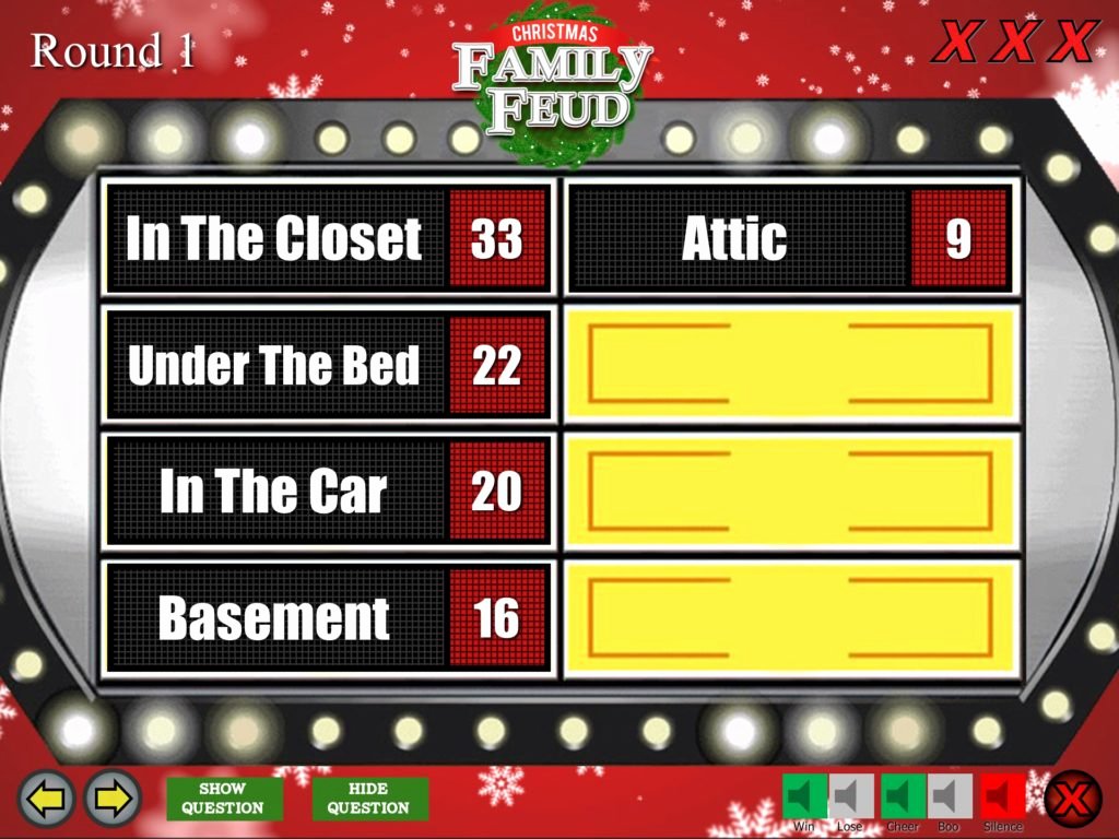 Family Feud Game Template New Christmas Family Feud Trivia Powerpoint Game Mac and Pc Patible Youth Downloadsyouth