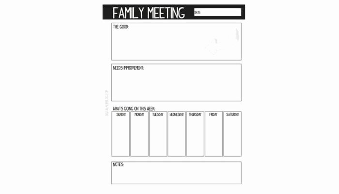 Family Meeting Agenda Templates Best Of Family Meeting How to Have them and A Free Meeting Agenda Template