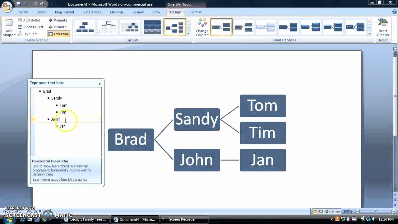 Family Tree Microsoft Word Best Of Family Tree In Microsoft Word 2007