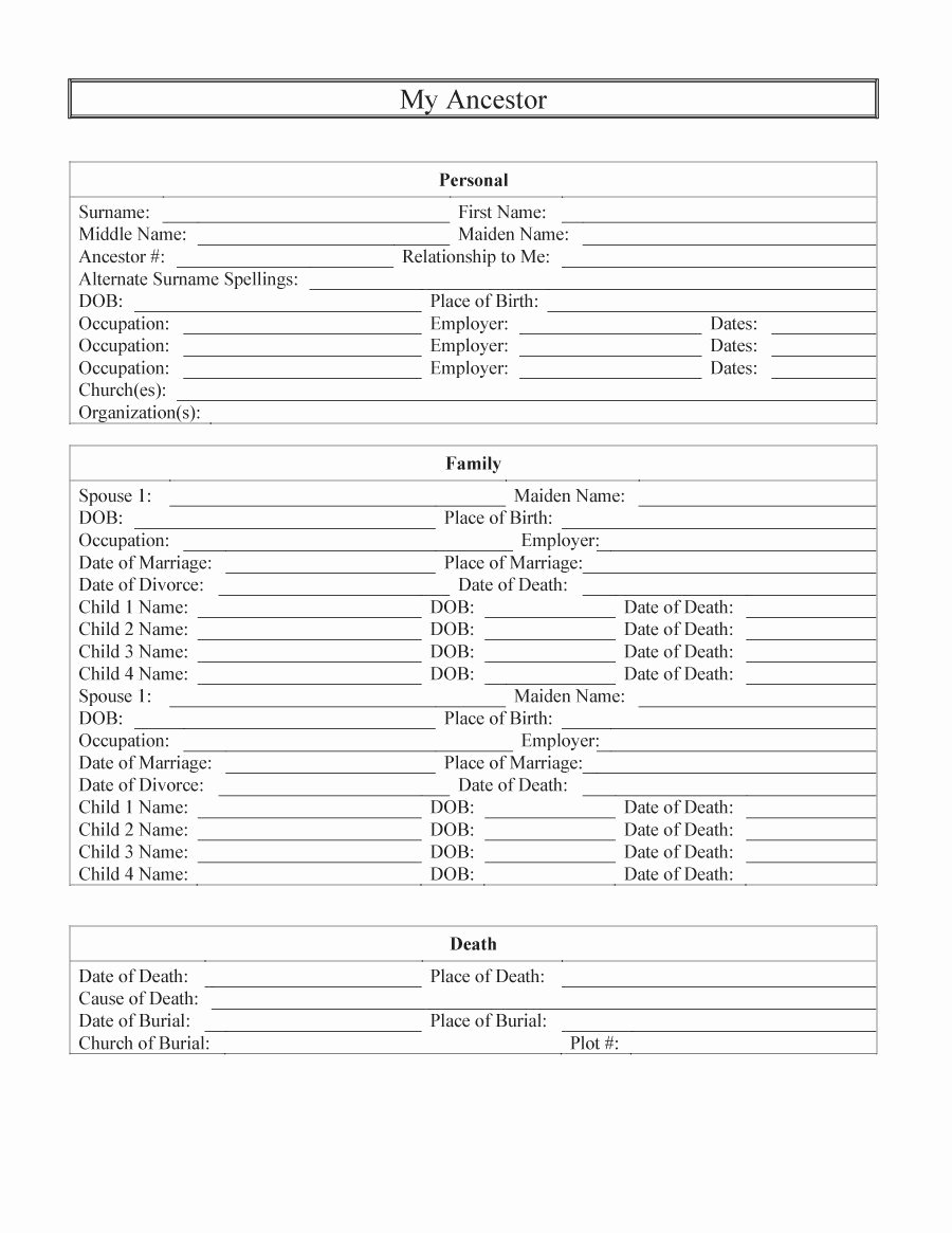 Family Tree Worksheet Pdf Elegant Free Printable Family Tree Worksheets