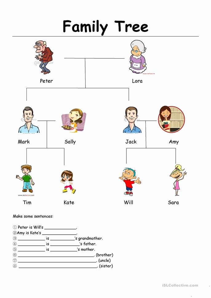 Family Tree Worksheet Pdf Unique 96 Free Esl Family Tree Worksheets
