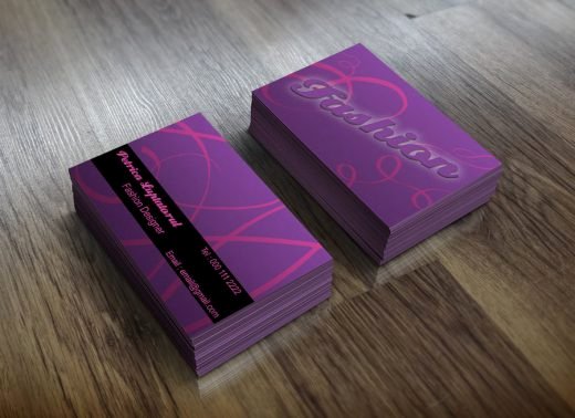 fashion business cards designs