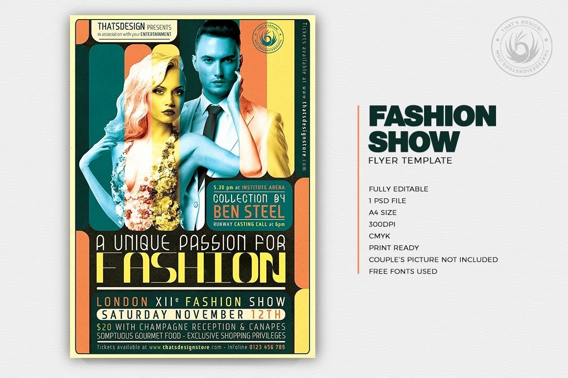 Fashion Show Flyers Templates Best Of Fashion Show Flyer Template