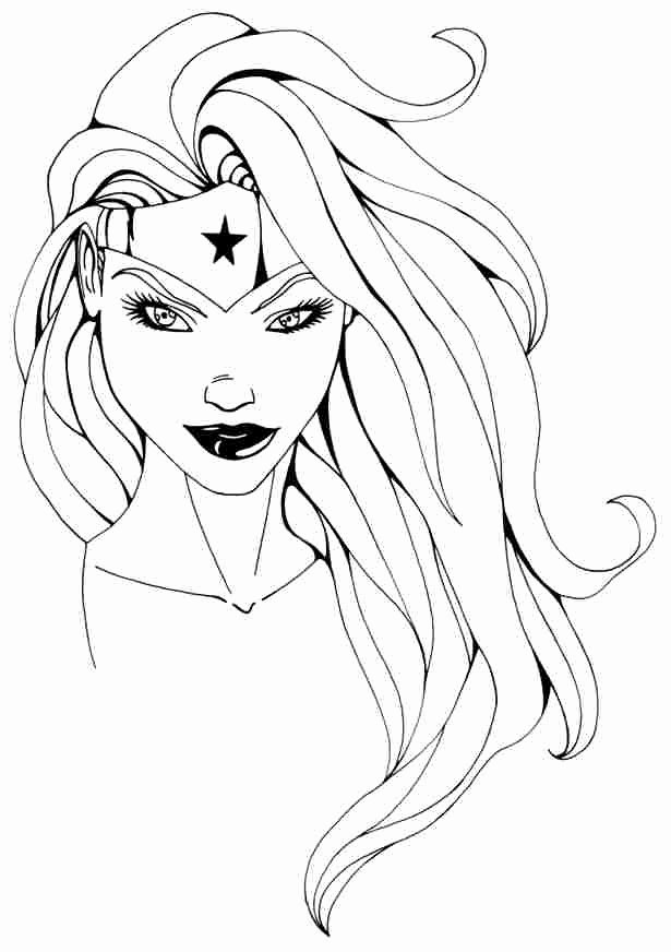 Female Superhero Coloring Pages Unique Girl Superhero Drawing at Getdrawings