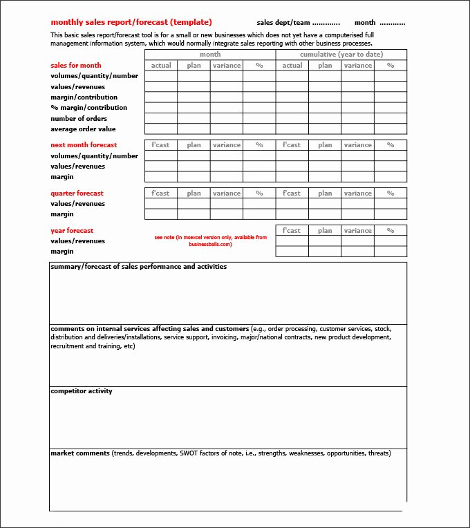 Field Service Report Template Elegant Sales Report Templates 28 Free Word Excel Pdf format Download