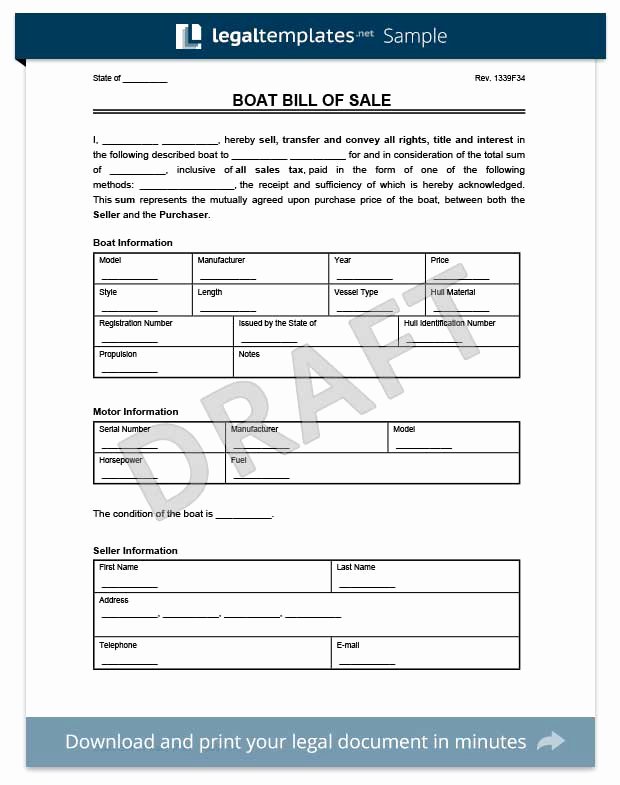 Firearm Bill Of Sale Florida Best Of Free Bill Of Sale forms Pdf &amp; Word Templates
