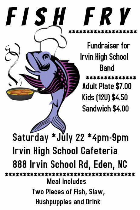 Fish Fry Flyer Template New Fish Fry Template