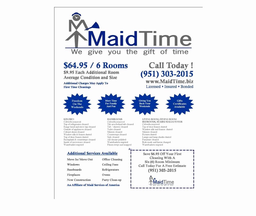 Flyer for Cleaning Service Beautiful Residential &amp; House Cleaning Business Flyer Examples &amp; Samples