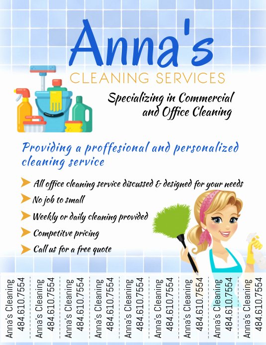 Flyer for Cleaning Service Inspirational Cleaning Service Template
