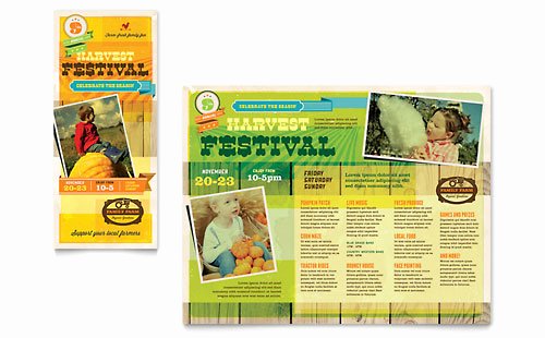 Food Drive Flyer Template Microsoft Inspirational Harvest Festival Brochure Template Design