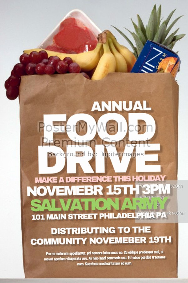 Food Drive Flyer Template New 25 Food Drive Flyer Designs Psd Vector Eps Jpg Download