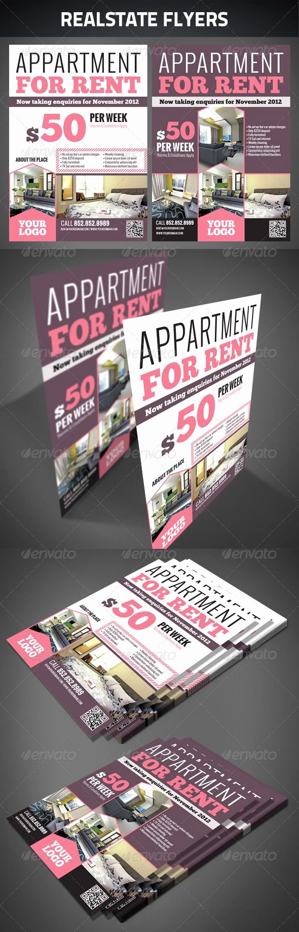 For Rent Flyer Template Best Of Realestate Flyers Graphicriver Realestate Flyers Zip File Contains 2 Psd File Layered Print