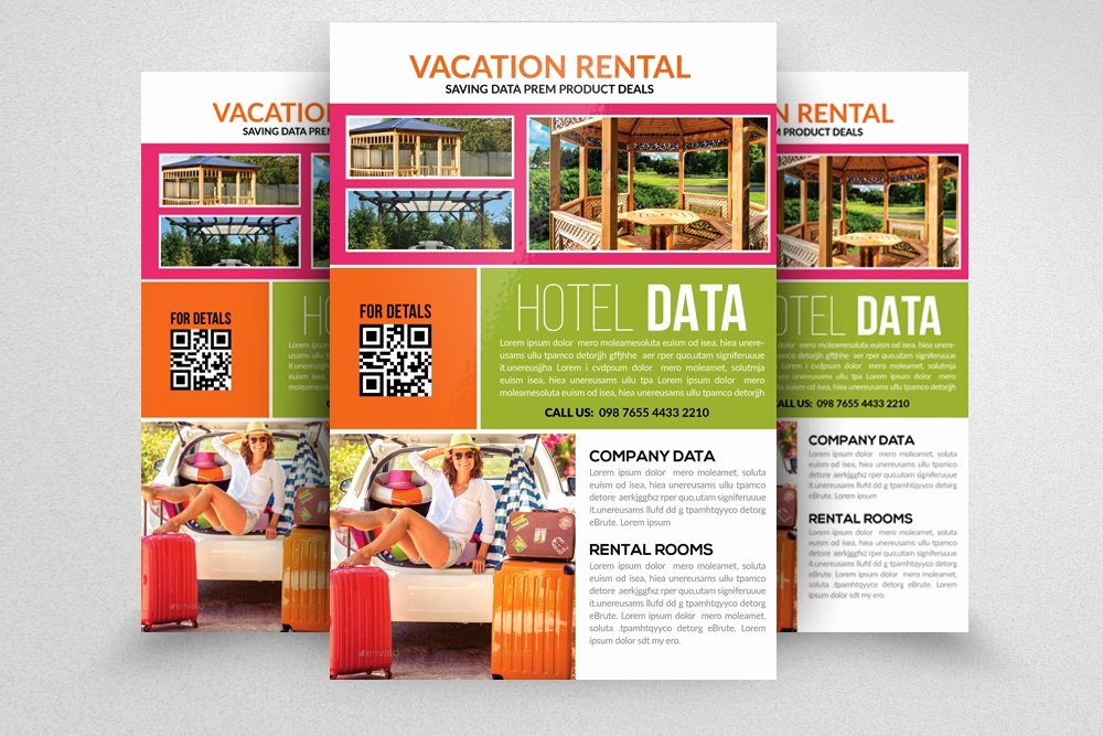 For Rent Flyer Template Lovely Vacation Rental Flyer Flyer Templates Creative Market