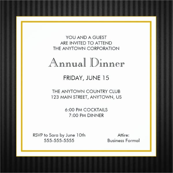 Formal Dinner Invitation Wording Fresh 32 event Invitations Download Downloadcloud