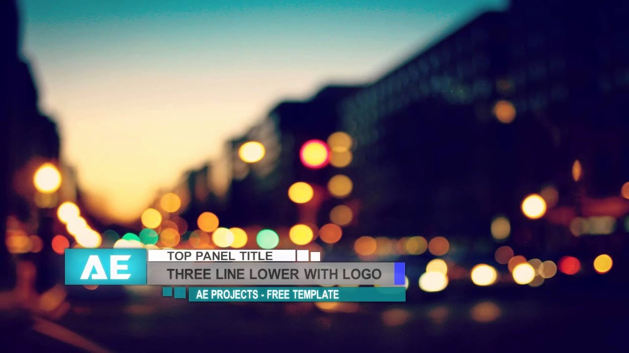Free after Effects Lower Thirds Elegant Adobe after Effects Lower Third 6 Free Template