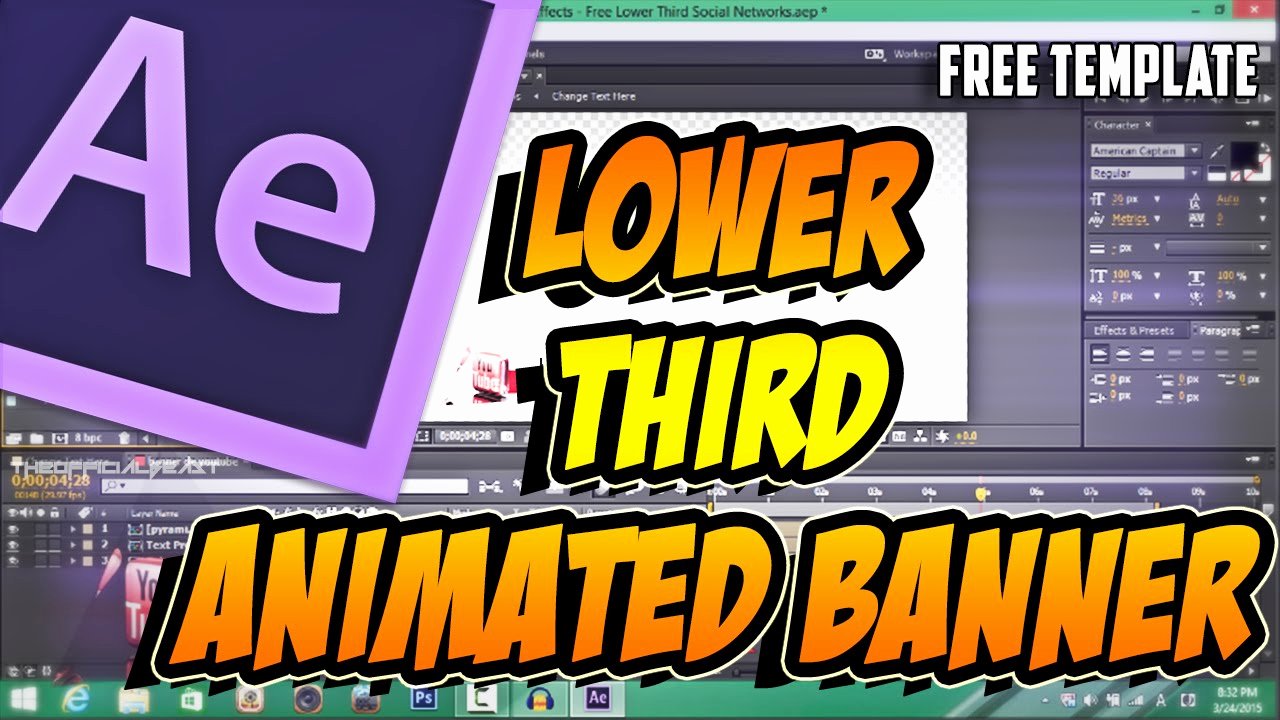 Free Animated Lower Thirds Inspirational Free Lower Third Animated Banner Template and Tutorial Hd [2015]