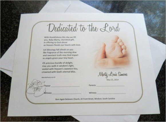 Free Baby Dedication Certificate Awesome Baby Dedication Certificate 7 Download Free Documents In Pdf Psd Vector