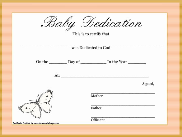 Free Baby Dedication Certificate Fresh Baby Dedication Certificate Template 21 Free Word Pdf Documents Download
