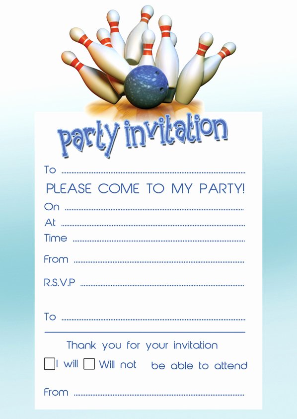 Free Bowling Party Invitations Beautiful Bowling Birthday Party Invitations Ideas – Bagvania Free Printable Invitation Template