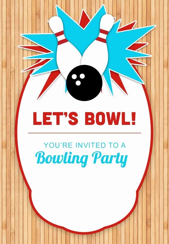 Free Bowling Party Invitations Elegant Bowling Party Free Printable Birthday Invitation Template Greetings island