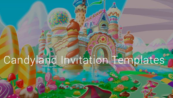 candyland invitation template