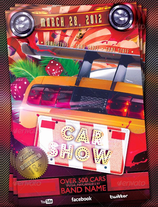 Free Car Show Flyer Template Elegant 25 Car Show Flyer Templates Free &amp; Premium Download