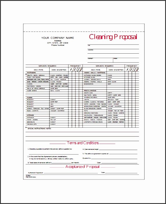 Free Cleaning Proposal Template Inspirational 7 Editable Job Proposal Template Sampletemplatess Sampletemplatess